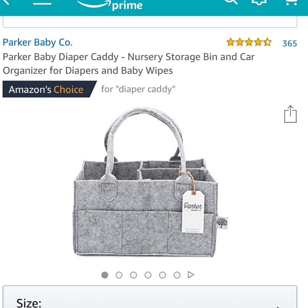 Parker Baby Diaper Caddy